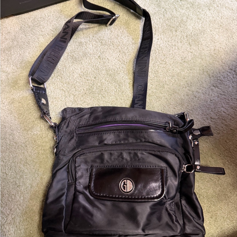 Giani Bernini Black Messenger Bag